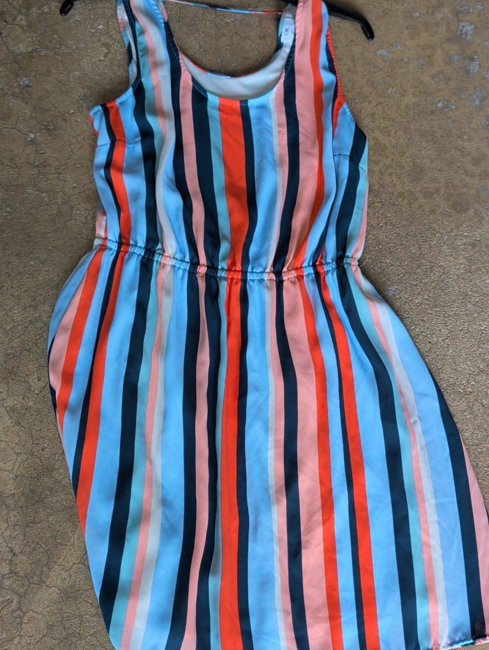 Multicolor Striped Sleeveless Dress